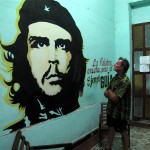 che-and-i-medium 'So tell me, Che, was this Cuba you had in mind when you fought with Fidel?' (Author musing outside communist party offices in Pinar del Rio.)