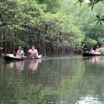 paddlers-2-medium1 We bought the sweetest pineapples I've ever tasted from these paddlers passing our research site.